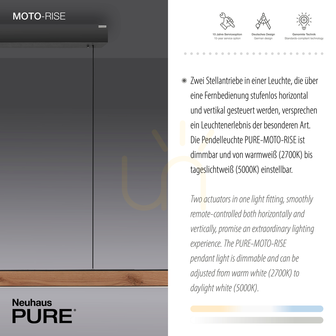 Displej PURE MOTO-RISE 2545-79 Drevené závesné svietidlo s 3 LED žiarovkami PURE MOTO-RISE 2545-79 Drevené závesné svietidlo s 3 LED žiarovkami