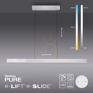 PURE MOTO-RISE 2545-95 Strieborné závesné svietidlo s 3 LED žiarovkami small 13