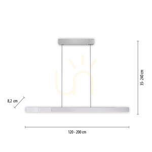 PURE MOTO-RISE 2545-95 Strieborné závesné svietidlo s 3 LED žiarovkami small 8