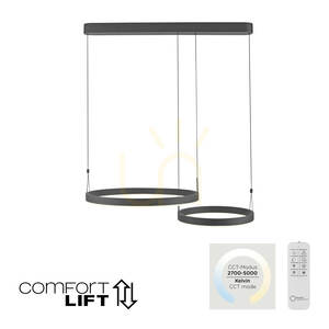 ESKO 2360-18 Čierna závesná lampa s 2 LED žiarovkami 1 ESKO 2360-18 Čierna závesná lampa s 2 LED žiarovkami small 1