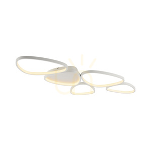 PEBBLES 14045-16 Biele stropné svietidlo, 1xLED small 7