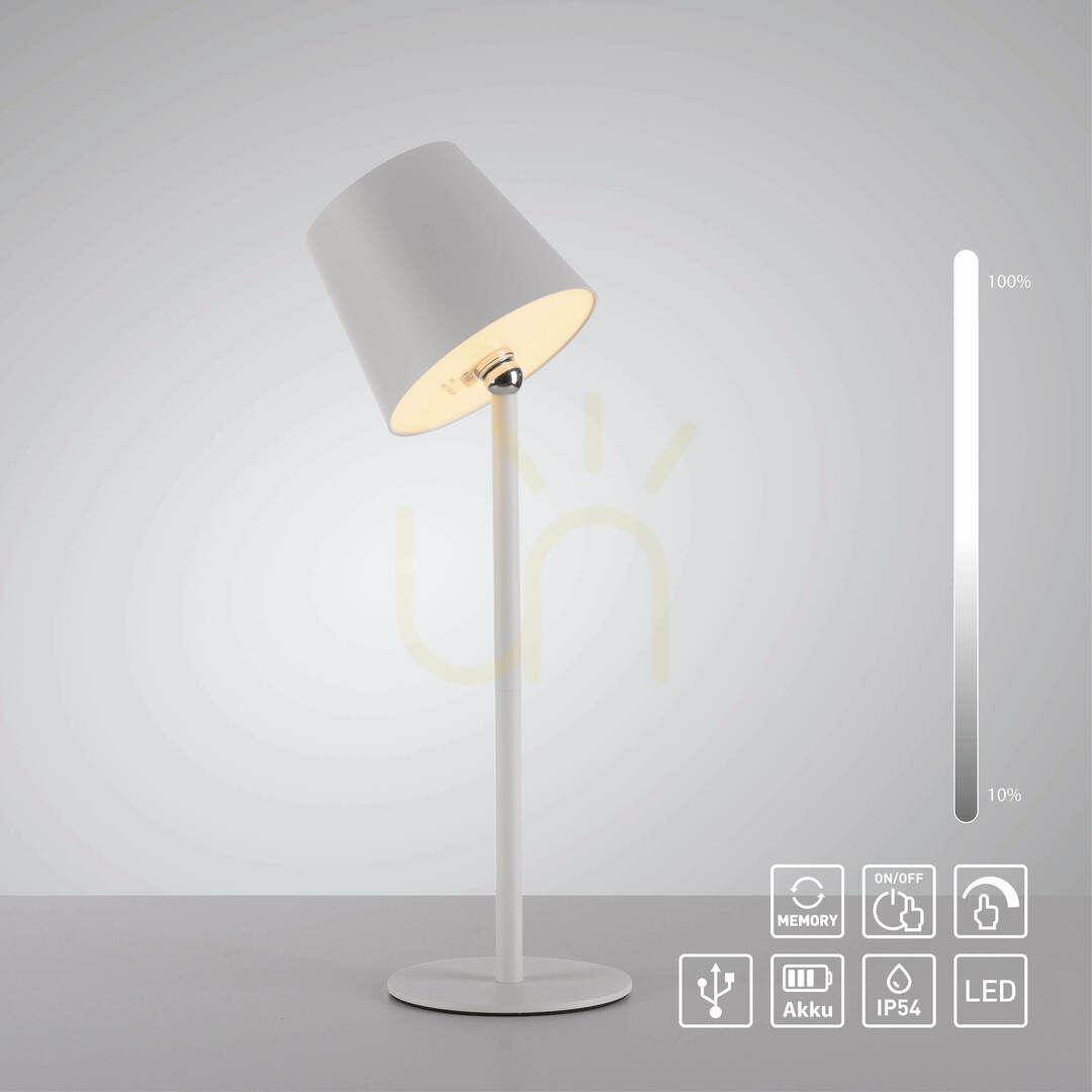 Skontrolujte BOTERIA 19251-16 Biela stolná lampa s 1xLED BOTERIA 19251-16 Biela stolná lampa s 1xLED