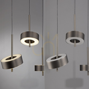 Q-ROTATE 2248-34 Hnedé závesné svietidlo s 3 LED diódami small 10