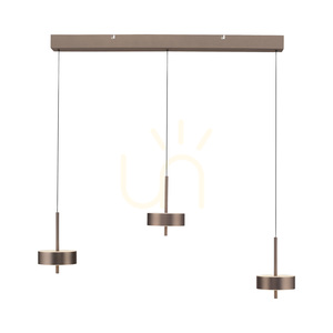 Q-ROTATE 2248-34 Hnedé závesné svietidlo s 3 LED diódami small 13