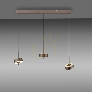 Q-ROTATE 2248-34 Hnedé závesné svietidlo s 3 LED diódami small 14