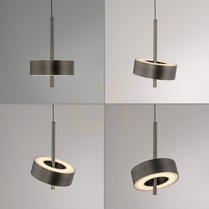 Q-ROTATE 2248-34 Hnedé závesné svietidlo s 3 LED diódami small 15