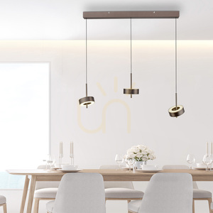 Q-ROTATE 2248-34 Hnedé závesné svietidlo s 3 LED diódami small 2