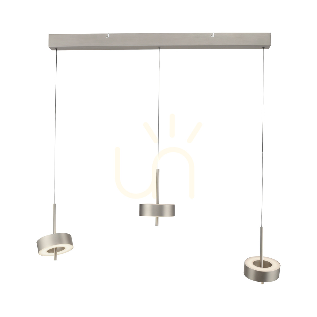 vyhliadka Q-ROTATE 2248-95 Strieborné závesné svietidlo s 3 LED diódami Q-ROTATE 2248-95 Strieborné závesné svietidlo s 3 LED diódami