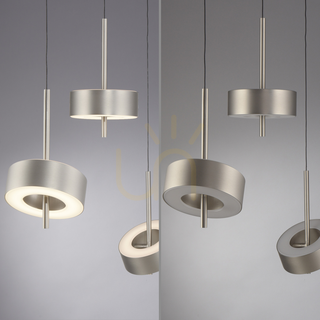 Náhľad Q-ROTATE 2248-95 Strieborné závesné svietidlo s 3 LED diódami Q-ROTATE 2248-95 Strieborné závesné svietidlo s 3 LED diódami