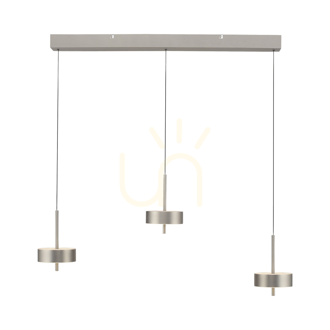 Displej Q-ROTATE 2248-95 Strieborné závesné svietidlo s 3 LED diódami Q-ROTATE 2248-95 Strieborné závesné svietidlo s 3 LED diódami