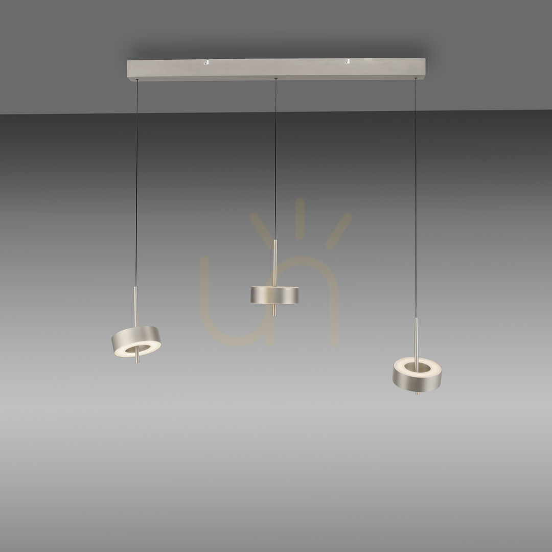 vyhliadka Q-ROTATE 2248-95 Strieborné závesné svietidlo s 3 LED diódami Q-ROTATE 2248-95 Strieborné závesné svietidlo s 3 LED diódami
