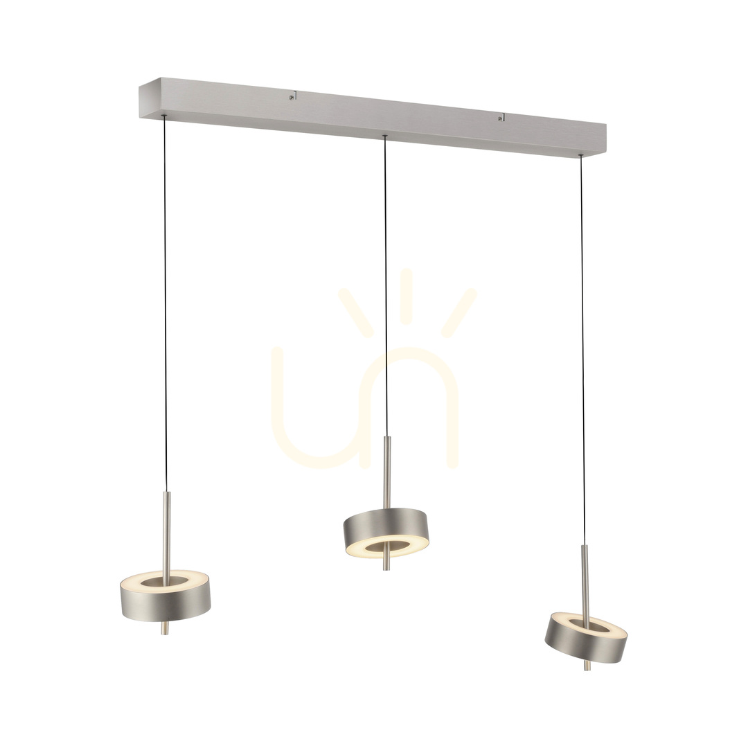 Náhľad Q-ROTATE 2248-95 Strieborné závesné svietidlo s 3 LED diódami Q-ROTATE 2248-95 Strieborné závesné svietidlo s 3 LED diódami