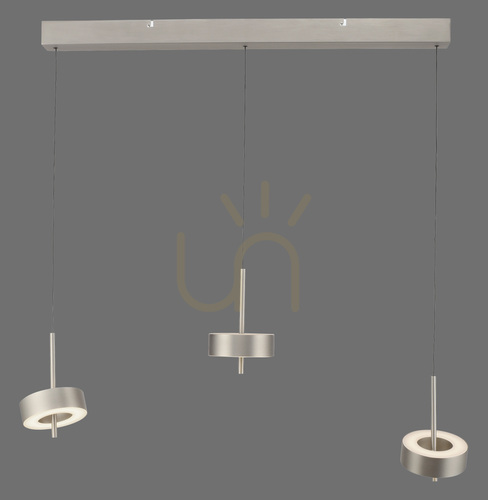 Skontrolujte Q-ROTATE 2248-95 Strieborné závesné svietidlo s 3 LED diódami