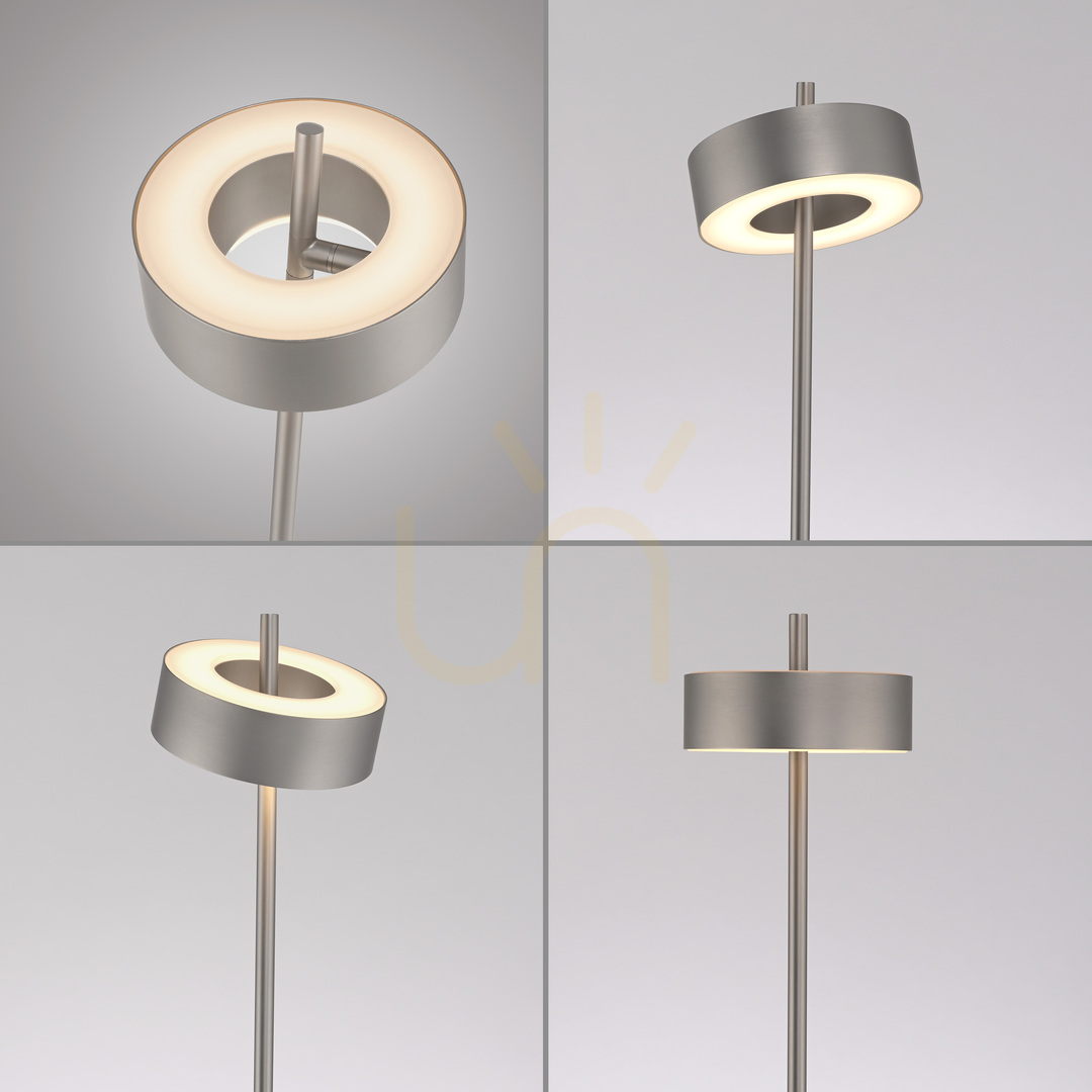 Náhľad Stojaca lampa Q-ROTATE 324-95, strieborná, 1xLED Stojaca lampa Q-ROTATE 324-95, strieborná, 1xLED