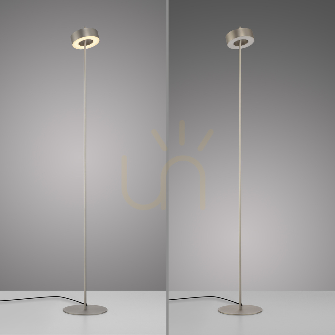 Displej Stojaca lampa Q-ROTATE 324-95, strieborná, 1xLED Stojaca lampa Q-ROTATE 324-95, strieborná, 1xLED