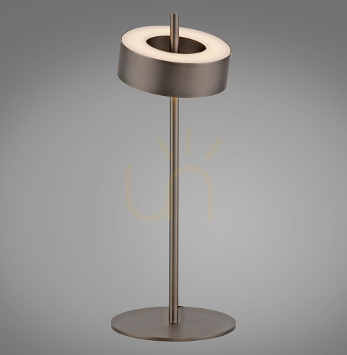 Skontrolujte Stolná lampa Q-ROTATE 4324-34, hnedá, 1xLED
