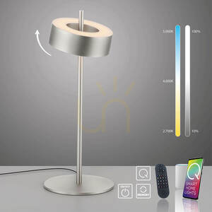 Stolná lampa Q-ROTATE 4324-95, strieborná, 1xLED 12 Stolná lampa Q-ROTATE 4324-95, strieborná, 1xLED small 12