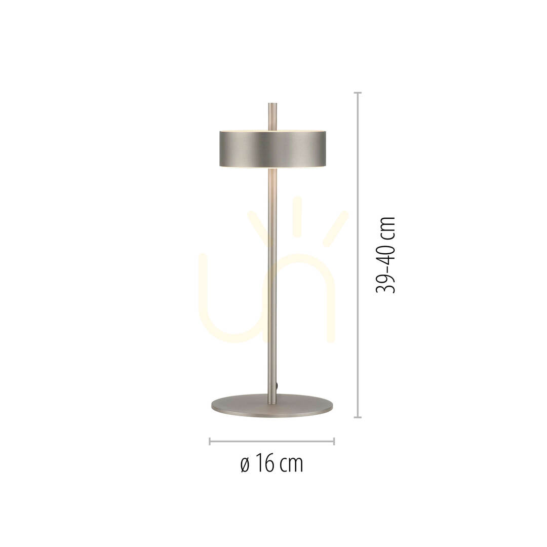 Displej Stolná lampa Q-ROTATE 4324-95, strieborná, 1xLED Stolná lampa Q-ROTATE 4324-95, strieborná, 1xLED