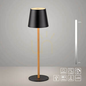 Stolná lampa EURIA 19250-68, čierna, 1xLED small 10