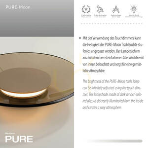 Stolná lampa PURE MOON 4594-97, hnedá, 1xLED 4 Stolná lampa PURE MOON 4594-97, hnedá, 1xLED small 4