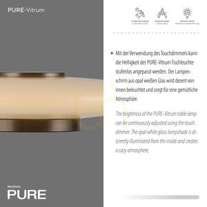 Stolná lampa PURE VITRUM 4080-34, hnedá, 1xLED 3 Stolná lampa PURE VITRUM 4080-34, hnedá, 1xLED small 3