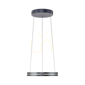 PURE E-LOOP 2550-15 Šedé závesné svietidlo s 2 LED diódami small 13