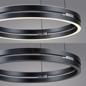 PURE E-LOOP 2550-15 Šedé závesné svietidlo s 2 LED diódami small 15