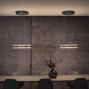 PURE E-LOOP 2550-15 Šedé závesné svietidlo s 2 LED diódami small 18