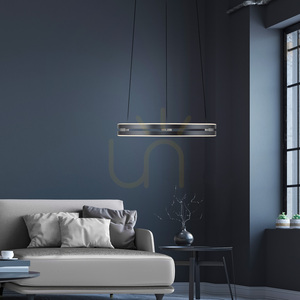 PURE E-LOOP 2550-15 Šedé závesné svietidlo s 2 LED diódami small 2