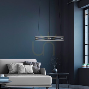 PURE E-LOOP 2550-15 Šedé závesné svietidlo s 2 LED diódami small 23