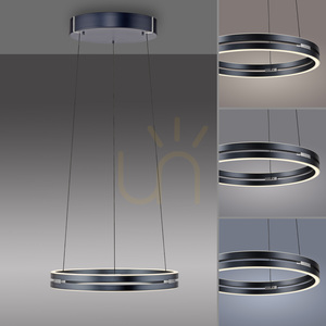 PURE E-LOOP 2550-15 Šedé závesné svietidlo s 2 LED diódami small 5