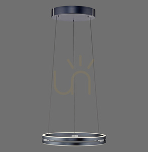 PURE E-LOOP 2550-15 Šedé závesné svietidlo s 2 LED diódami small 0