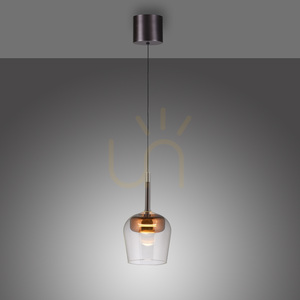 Q-KON 2741-20 Medené závesné svietidlo, 1xLED 18 Q-KON 2741-20 Medené závesné svietidlo, 1xLED small 18