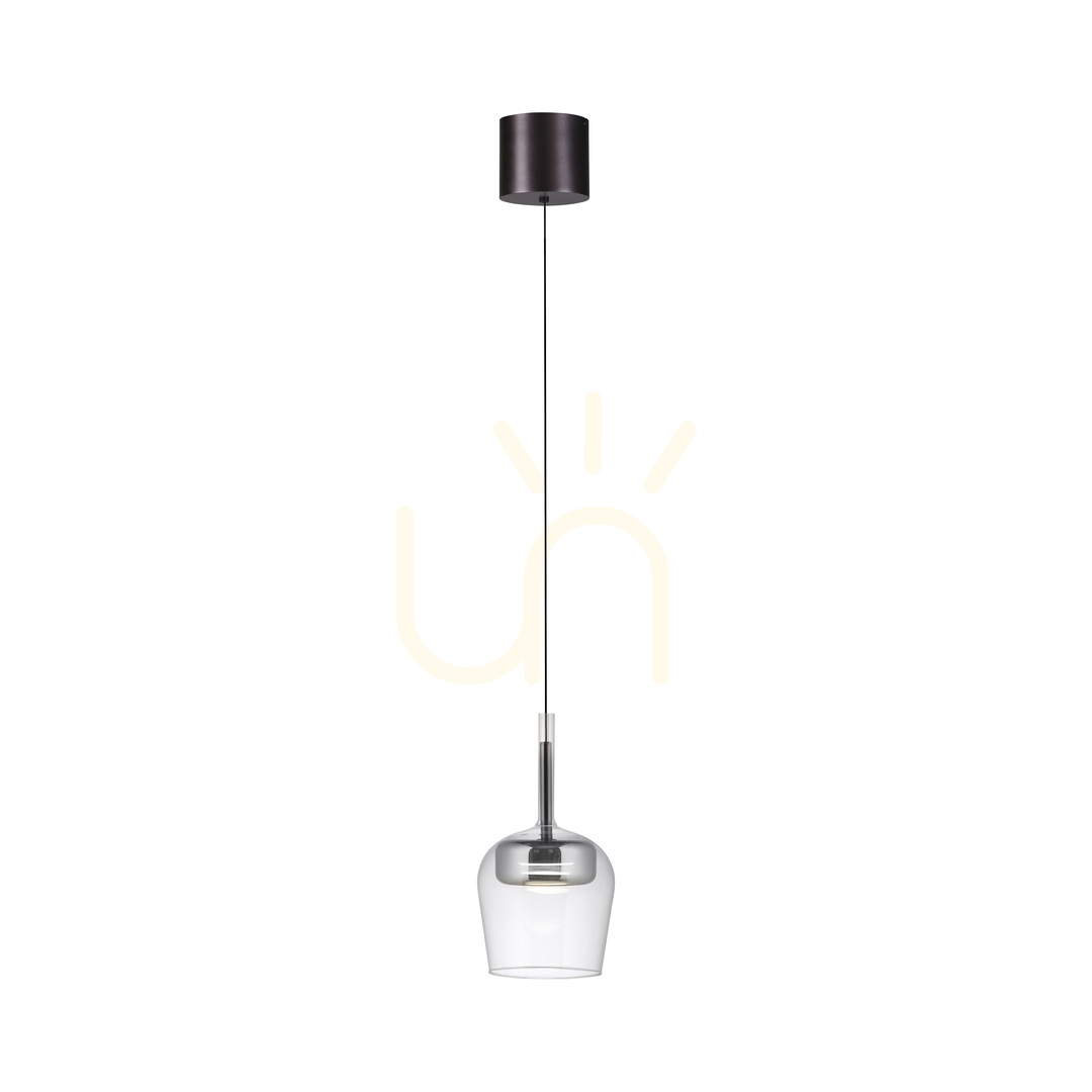 Náhľad Q-KON 2741-21 Strieborné závesné svietidlo s 1 LED žiarovkou Q-KON 2741-21 Strieborné závesné svietidlo s 1 LED žiarovkou