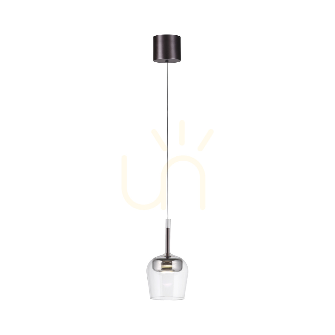 Náhľad Q-KON 2741-21 Strieborné závesné svietidlo s 1 LED žiarovkou Q-KON 2741-21 Strieborné závesné svietidlo s 1 LED žiarovkou