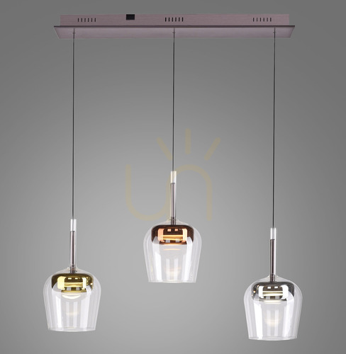 Skontrolujte Q-KON 2742-70 Viacfarebné závesné svietidlo s 3 LED diódami