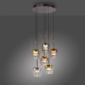 Q-KON 2744-70 Viacfarebné závesné svietidlo s 6 LED diódami small 13