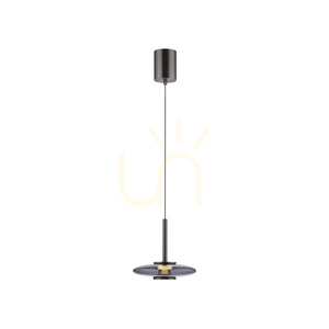 PURE VITRUM 2053-15 Šedé závesné svietidlo s 2 LED žiarovkami small 15