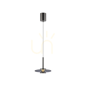 PURE VITRUM 2053-15 Šedé závesné svietidlo s 2 LED žiarovkami small 25