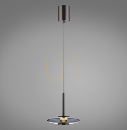 Skontrolujte PURE VITRUM 2053-15 Šedé závesné svietidlo s 2 LED žiarovkami