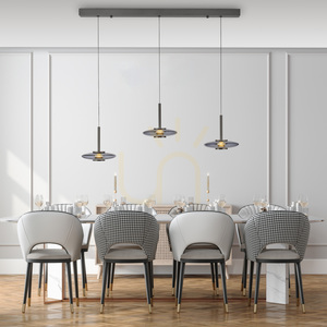 PURE VITRUM 2083-15 Šedé závesné svietidlo s 6 LED diódami small 15