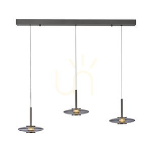 PURE VITRUM 2083-15 Šedé závesné svietidlo s 6 LED diódami small 16