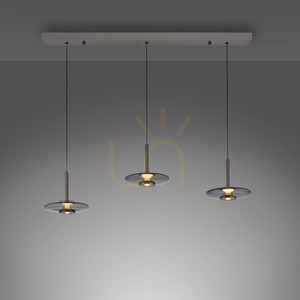 PURE VITRUM 2083-15 Šedé závesné svietidlo s 6 LED diódami small 28