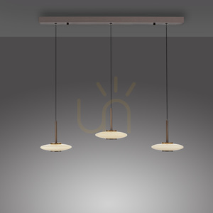 Paul Neuhaus PURE Vitrum 2083-34 hnedé závesné svietidlo s 6 LED diódami, s ručným nastavením výšky Comfort Lift small 12