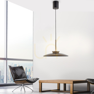 PURE E-MOON 2195-97 Hnedé závesné svietidlo s 2 LED žiarovkami small 16