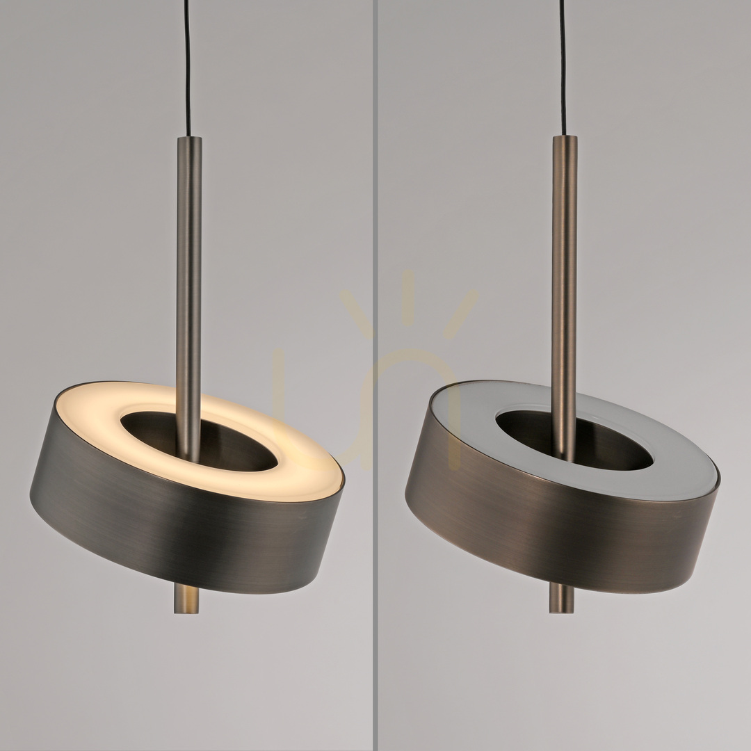 Displej Q-ROTATE 2247-34 Hnedé závesné svietidlo s 1 LED žiarovkou Q-ROTATE 2247-34 Hnedé závesné svietidlo s 1 LED žiarovkou
