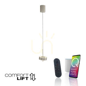 Q-ROTATE 2247-95 Strieborné závesné svietidlo s 1 LED 1 Q-ROTATE 2247-95 Strieborné závesné svietidlo s 1 LED small 1