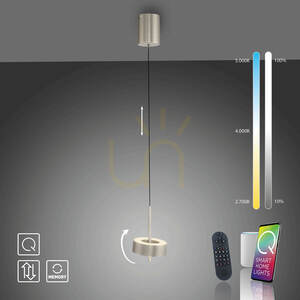 Q-ROTATE 2247-95 Strieborné závesné svietidlo s 1 LED 11 Q-ROTATE 2247-95 Strieborné závesné svietidlo s 1 LED small 11