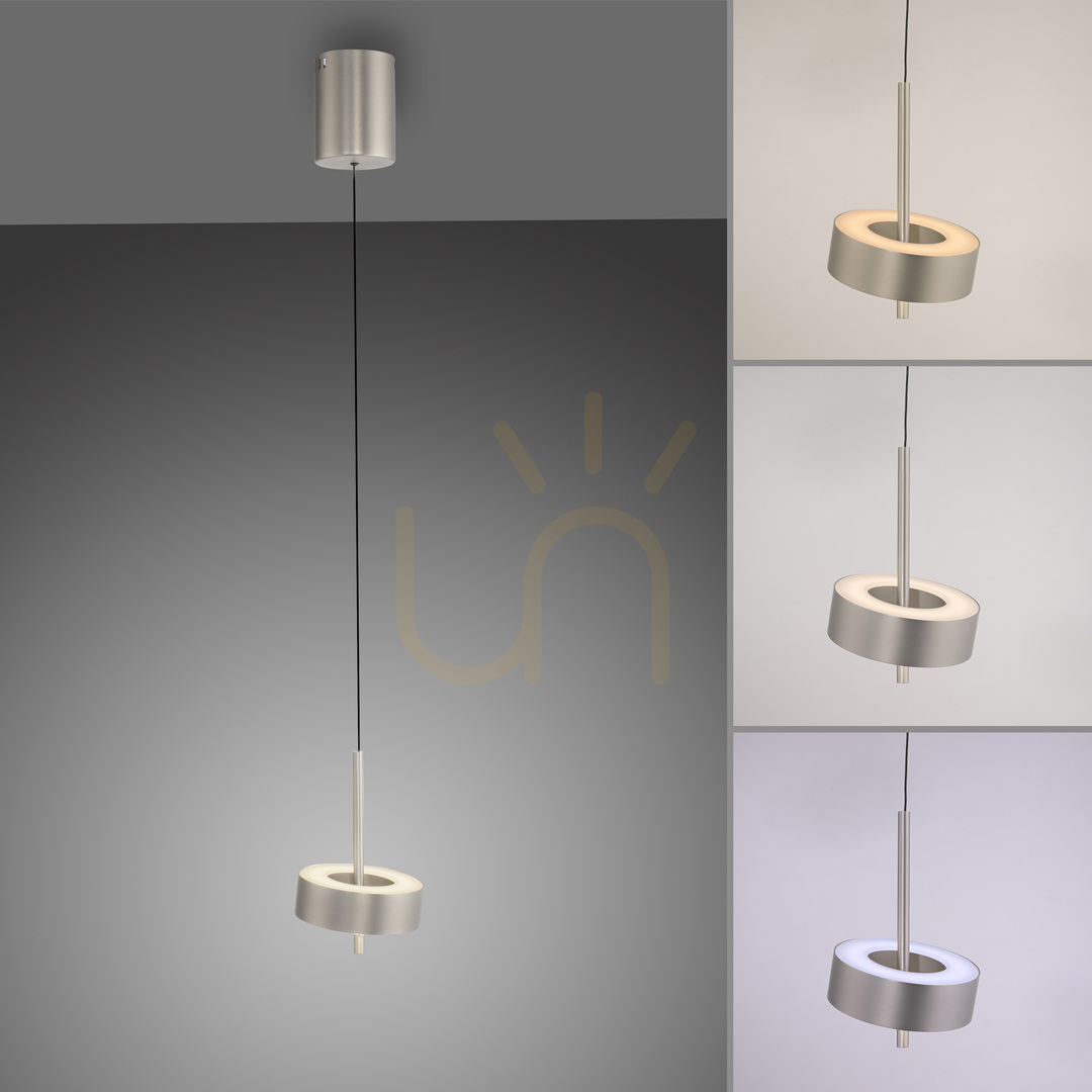 Skontrolujte Q-ROTATE 2247-95 Strieborné závesné svietidlo s 1 LED Q-ROTATE 2247-95 Strieborné závesné svietidlo s 1 LED
