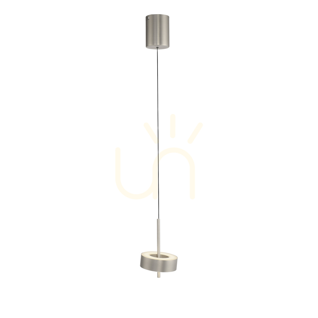 Náhľad Q-ROTATE 2247-95 Strieborné závesné svietidlo s 1 LED Q-ROTATE 2247-95 Strieborné závesné svietidlo s 1 LED